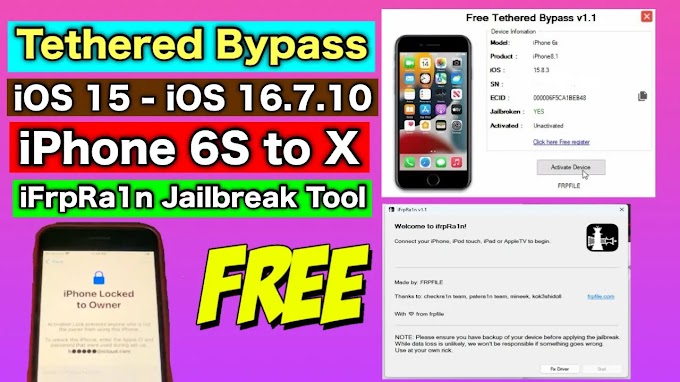 iPhone 6S to iPhone X Free iCloud Lock Bypass iOS 15 - 16.10.7