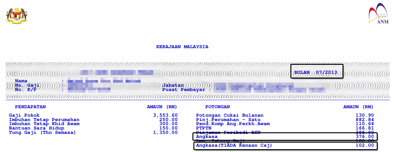 Apa Maksud Potongan Angkasa Bukan Pinjaman Dalam Slip Gaji Penjawat Awam Cikgu Share 1 0