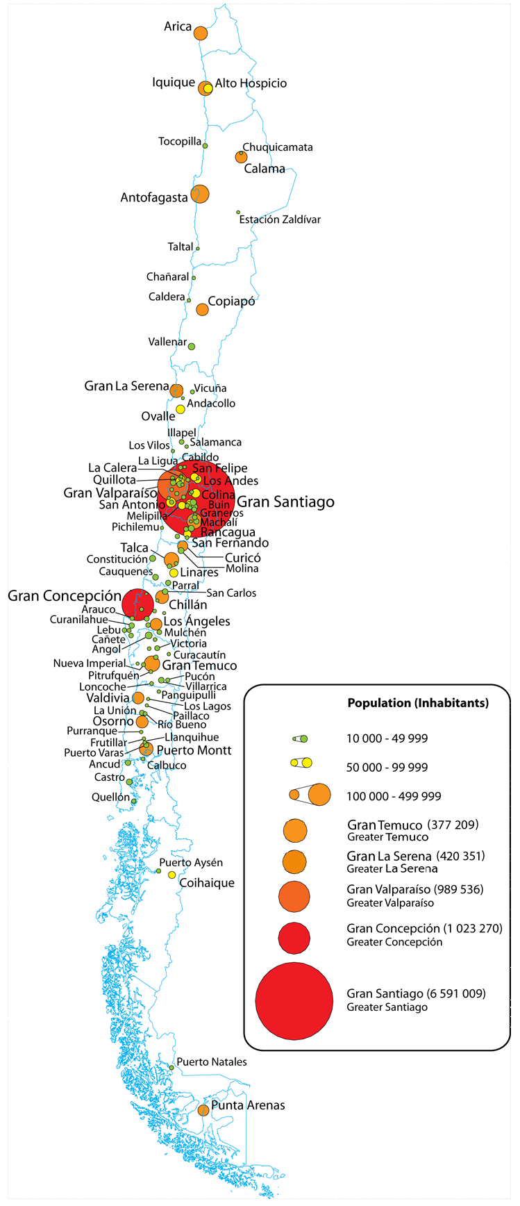 Mapa de Chile