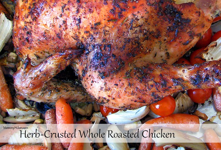 Herb-Crusted Whole Roasted Chicken & Vegetables