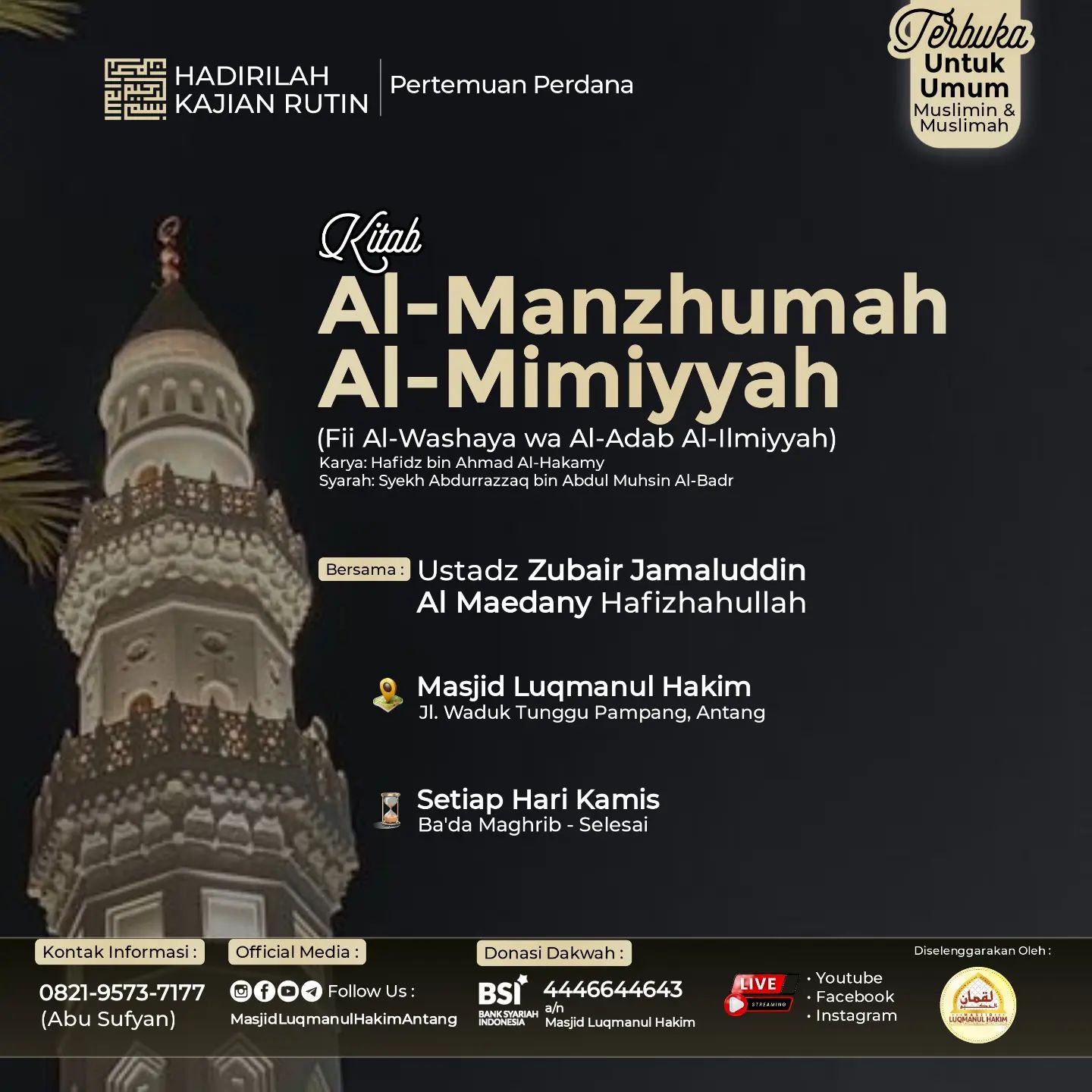 Kajian Kitab Al-Manzhumah Al-Mimiyyah