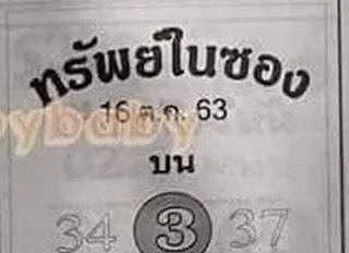 เลข หลุด กอง สลาก 16 12 61