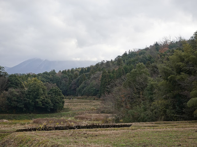 伯耆町の小野集落の農道からの眺望