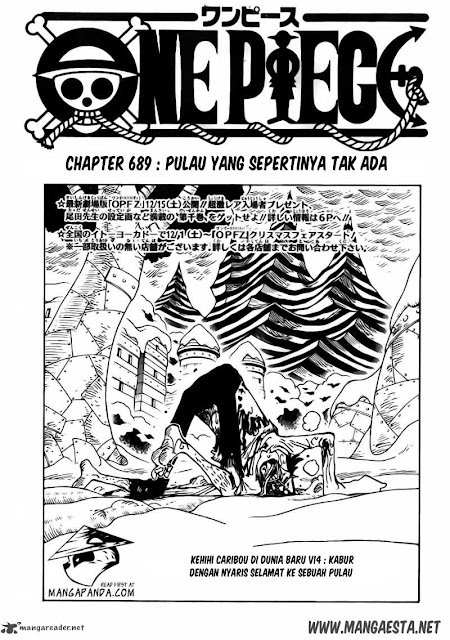 DOWNLOAD KOMIK ONE PIECE CHAPTER 689 "PULAU YANG SEPERTINYA TAK ADA" BAHASA INDONESIA