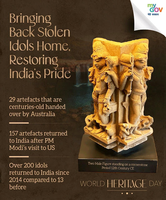 Modi efforts on bringing antiquities back to India