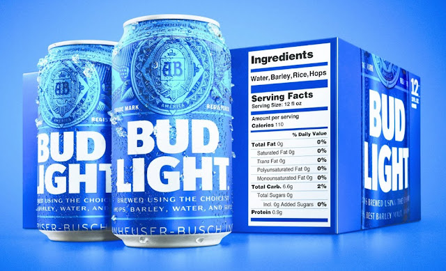 bud light next nutrition facts