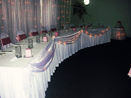 to hire that look perfect either side of the Bridal Table