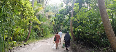 Caminando entre la selva de Dhigurah.