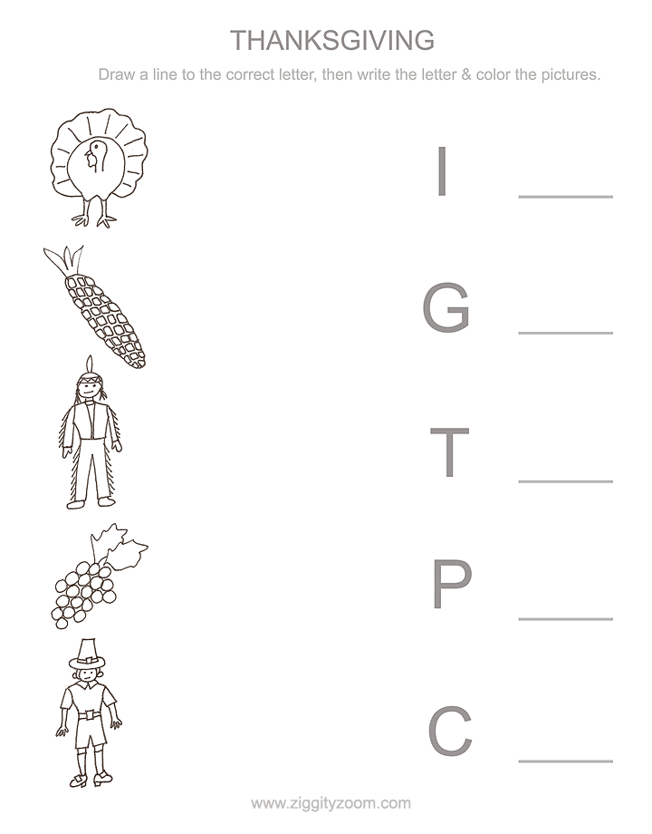 Thanksgiving Coloring Pages: Thanksgiving Worksheets