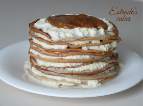 mille crepe de plátano y ganache blanco, receta - 3