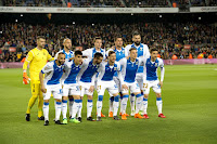 C. D. LEGANÉS. Temporada 2017-18. Cuéllar, Amrabat, Eraso, Gabriel, Siovas. El Zhar, Bustinza, Zaldua, Rubén Pérez, Raúl Carnero, Omar Ramos. F. C. BARCELONA 3 C. D. LEGANÉS 1. 07/04/2018. Campeonato de Liga de 1ª División, jornada 31. Barcelona: Nou Camp, 72.126 espectadores. GOLES: 1-0: 26’, Leo Messi. 2-0: 32’, Leo Messi. 2-1: 68’, El Zhar. 3-1: 86’, Leo Messi.