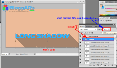 Cara menciptakan dampak long shadow di photoshop Baca ya :  Cara Membuat Efek Long Shadow di Photoshop