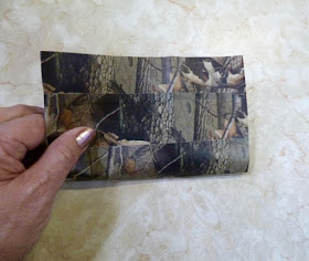 Camo duct tape wallet