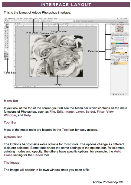 Adobe Photoshop CS tutorial book