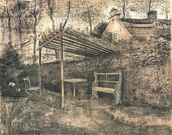 Garden with Arbor - Vincent van Gogh