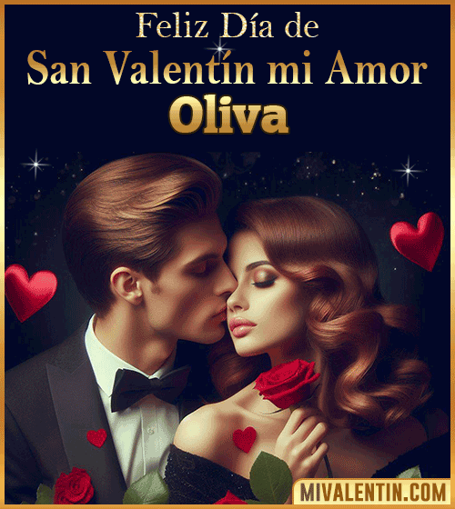 Tarjetas Feliz día de San Valentin Oliva