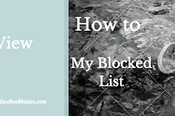 View Facebook Blocked List | How to See My Block List On Facebook