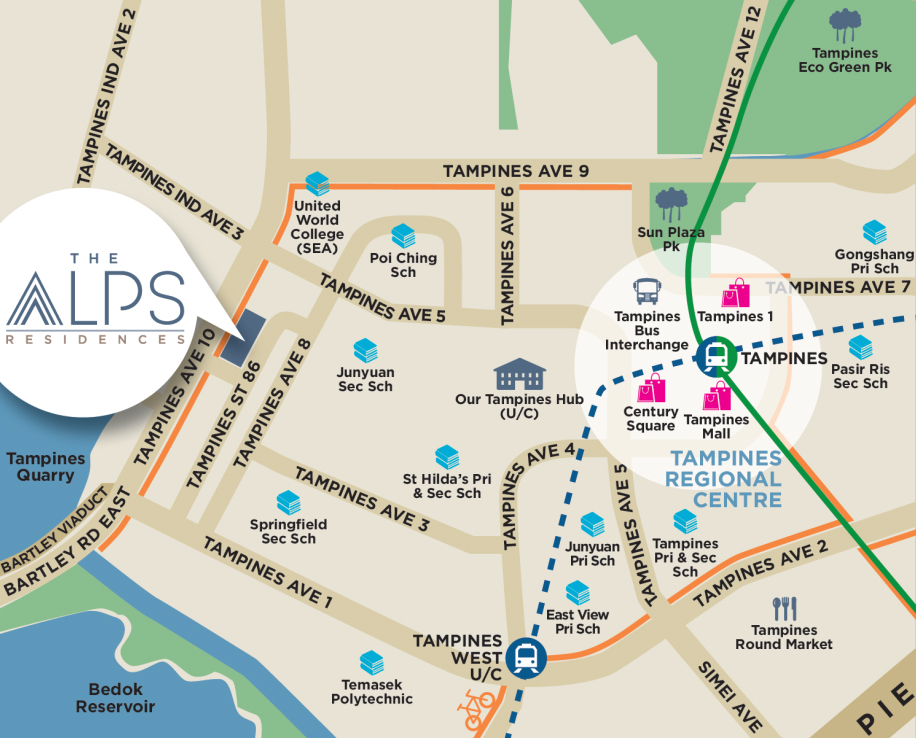 Alps Residences Location Map