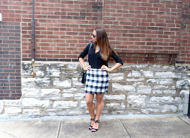 chanel treasure bond plaid mini steve madden style fashion blogger aquazzura dior so real lush tunic work outfit