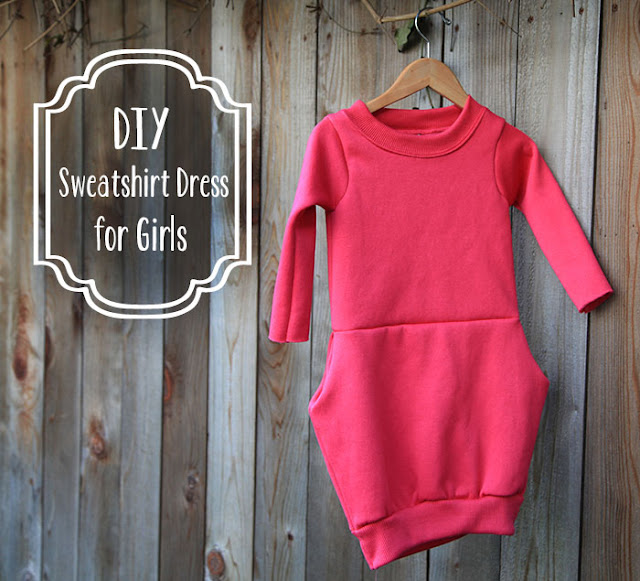 DIY sweatshirt dress