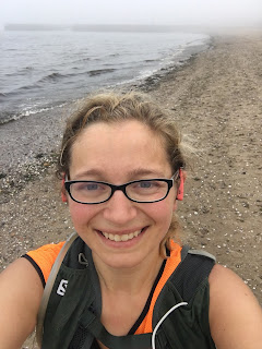 Me smiling on Musselburgh Beach.