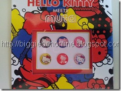 iphone button sticker - black hello kitty