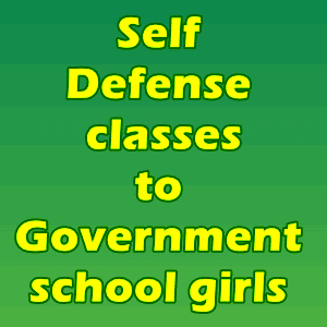 Self Defense classes to Government school girls