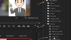 Memilih Luma Key Adobe premiere pro cc 2019