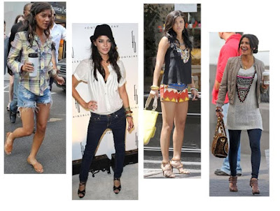 I'm a big fan of Jessica Szohr's bohochic style From her embroidered tops
