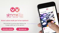 Logo GimmeLike: la prima App che ti paga subito per le tue opinioni ! facile, intuitiva e gratuita!