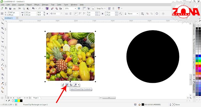 Cara Membuat Gambar JPG Menjadi Bentuk yang Kita Inginkan (PowerClip Inside) dengan Corel Draw X7