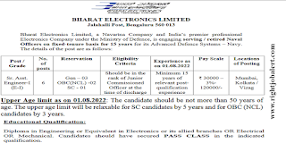 Senior Assistant Engineer Jobs in BEL