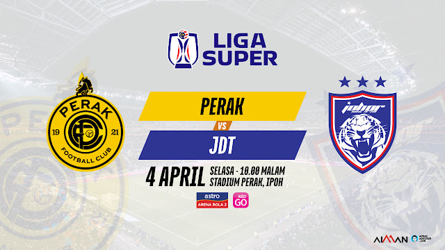 Siaran Langsung Live Perak vs JDT Liga Super 2023