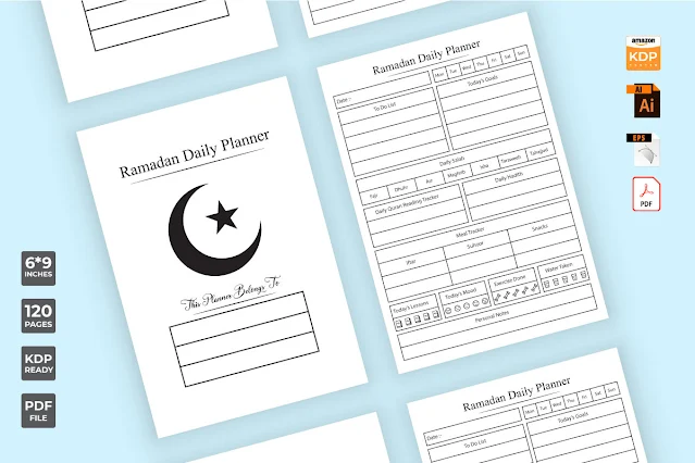 Ramadan daily task planner template free download