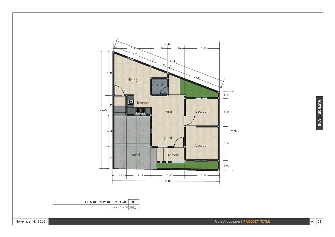 Desain Rumah Tanah Miring Ke Belakang Kami