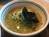 竜泉寺の湯の一休にて塩ラーメン