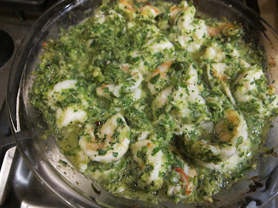 Shrimp in Green Sauce