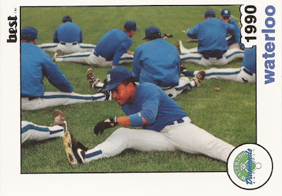 1990 Waterloo Diamonds team photo card