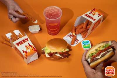 Burger King's new Fiery Menu.