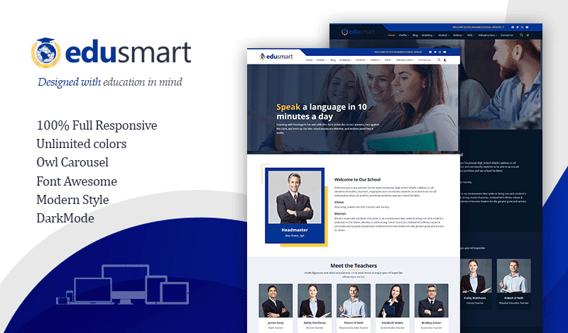 Edusmart - Blogger Theme for all Schools Free Download