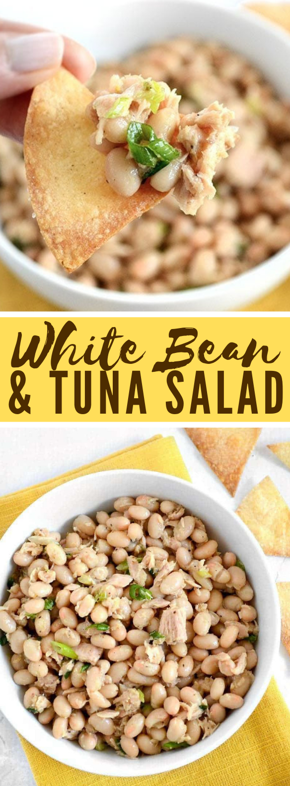TUNA & WHITE BEAN SALAD #vegetarian #mealprep