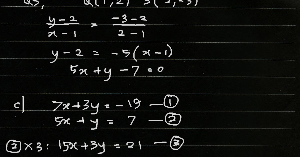 Soalan Matematik Tambahan Geometri Koordinat - Contoh Now