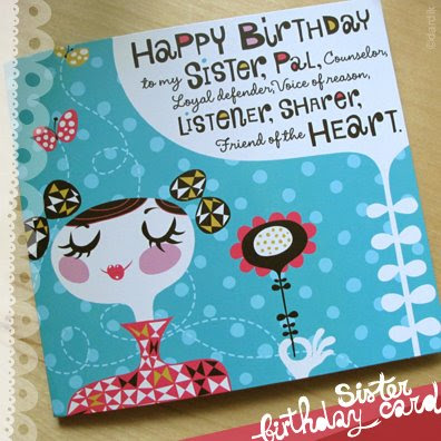 into a 'happy birthday to my sister' musical card for Hallmark.