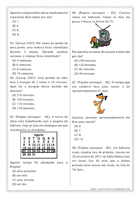 SIMULADO DE MATEMÁTICA – 4º E 5º ANO ALINHADO AO DESCRITOR 8