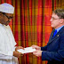 Pics: Buhari Receives Canadian, Tanzanian, German Ambassadors In Abuja