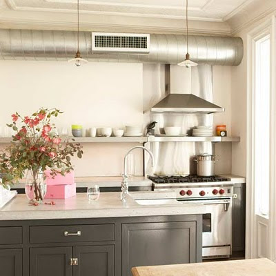 Gray And White Kitchen Cabinets