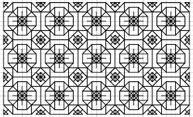 free blackwork cut gems fill pattern