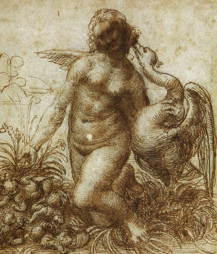 Leonardo Da Vinci Study for the Kneeling Leda 15057