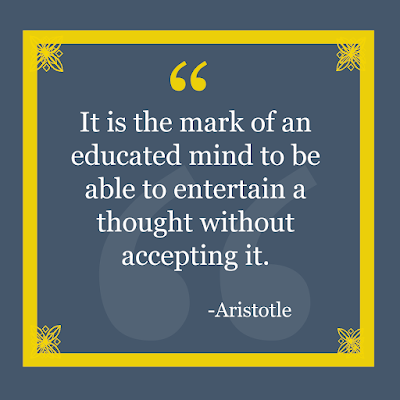 top quotes - it is the mark of an educated by great aristotle