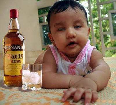 funny kid. Funny Baby with Drink